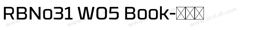 RBNo31 W05 Book字体转换